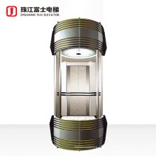 Cabina de ascensor de vidrio templado interior al por mayor de China